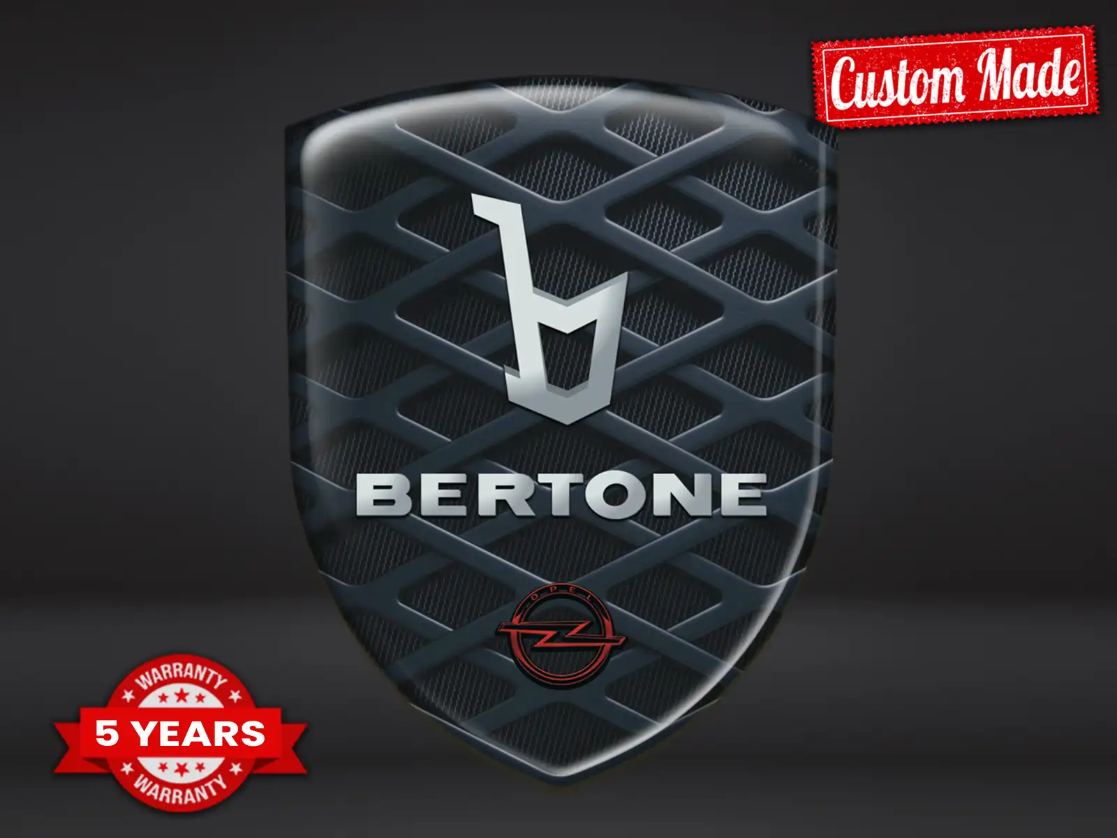Bertone Pegatinas Logo Vinilo Resistentes Universal Alta Calidad